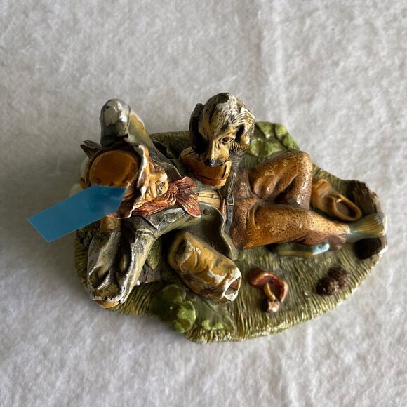 NatureCraft Lazy Life No 811 Hand Painted Stoneware 70s Figurine England FLAWS - Picture 4 of 12